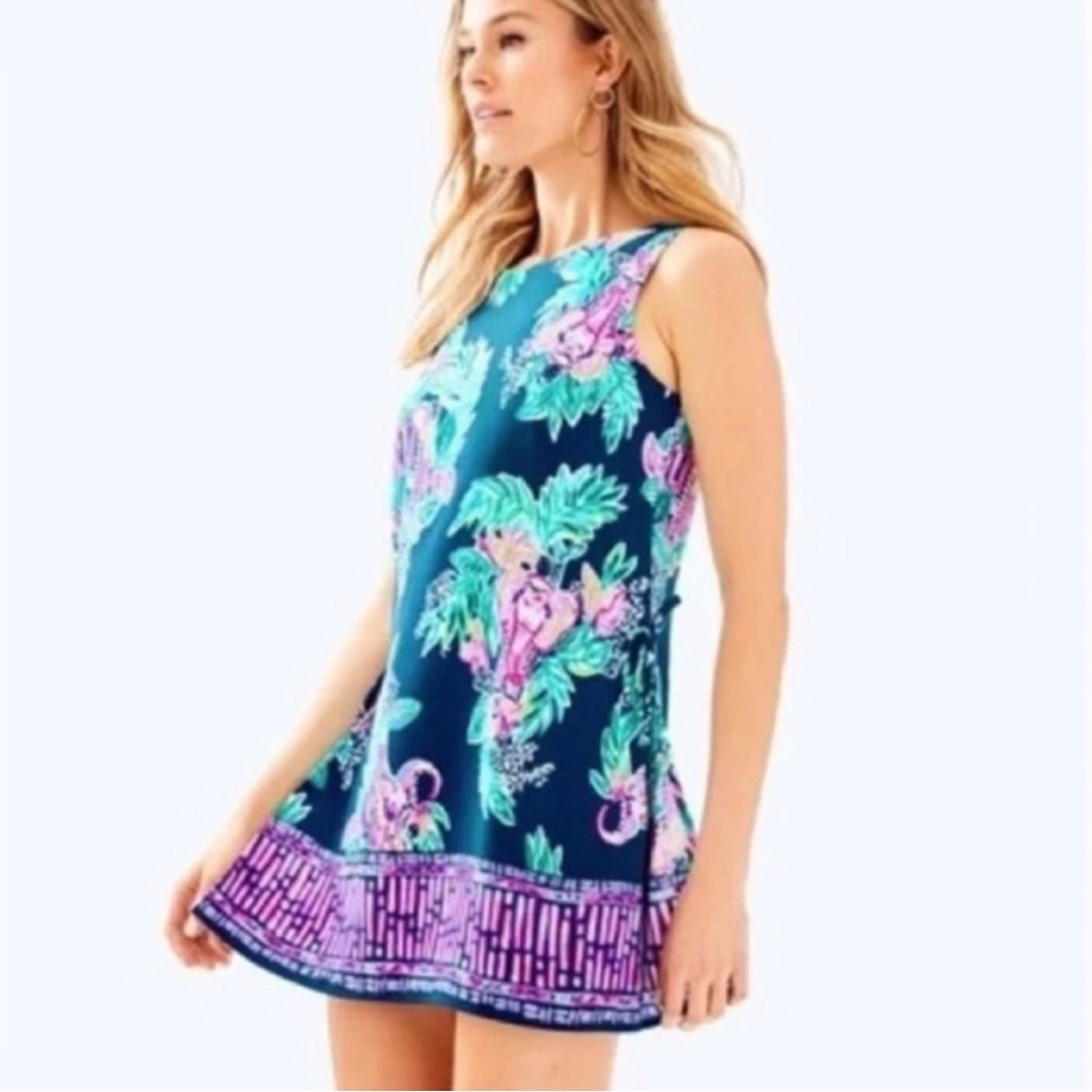 Holy Grail 🌸🐘🌺 Lilly Pulitzer Donna Shift Romper in Peanut Gallery- Size…